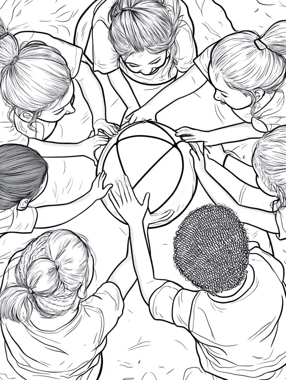 Coloriage Basket Dans Le Monde Des Champions De Basket