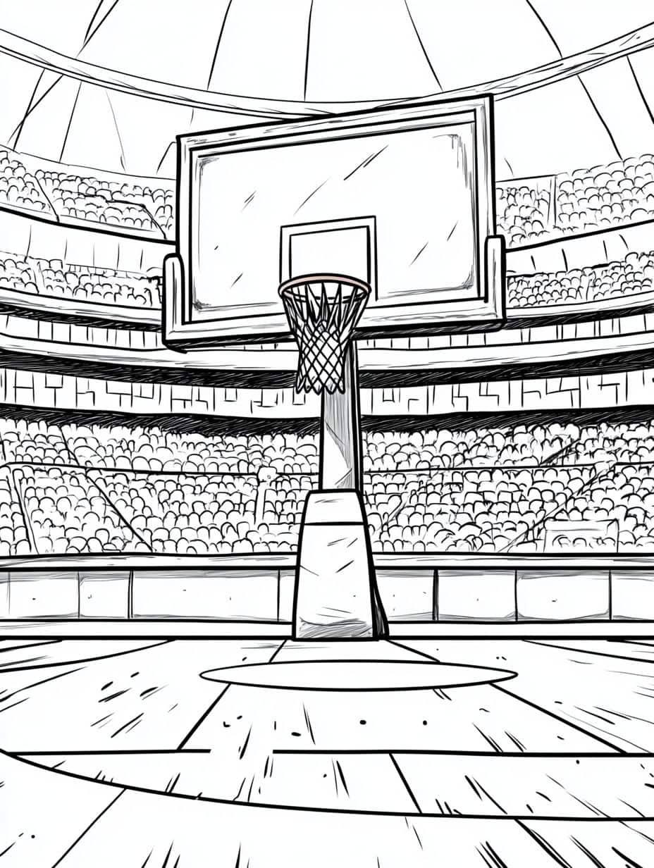 Coloriage Basket Pour Les Jeunes Fans De Panier