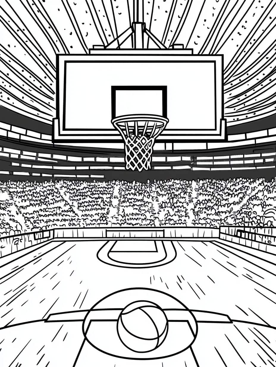 Coloriage Basket Pour Les Passionnes Du Sport