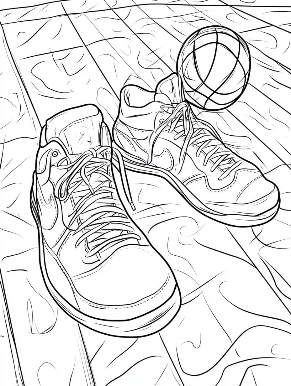 Coloriage Basket Pour Un Enfant Futur Champion De Basket