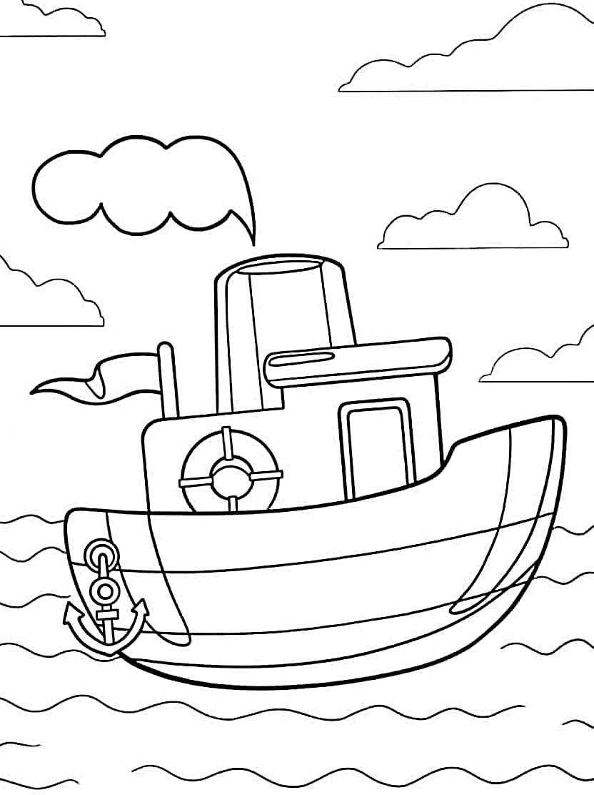 Coloriage Bateau De Luxe Pour Explorer Les Mers