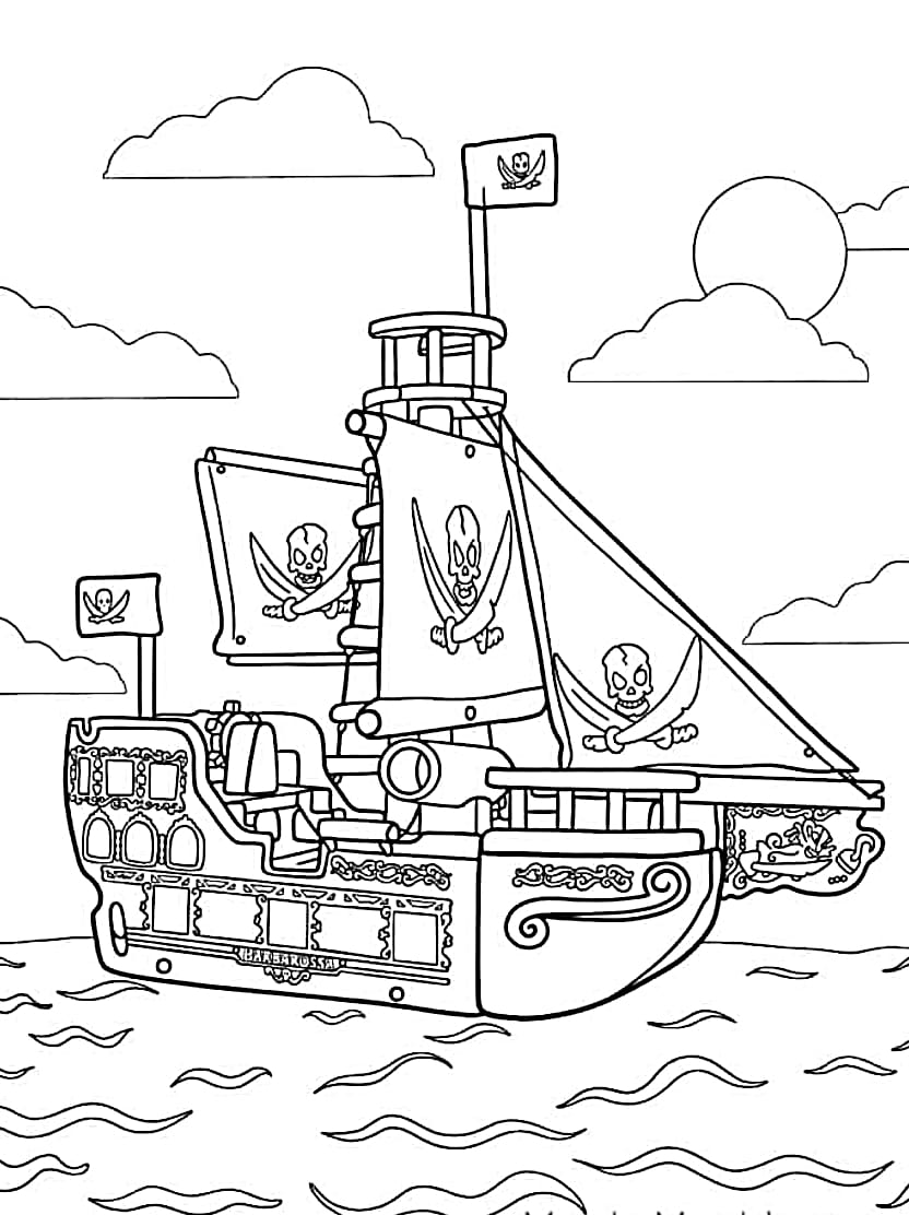 Coloriage Bateau De Peche Pour Les Petits Amateurs De Nature