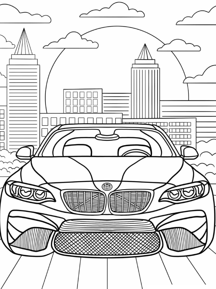 Coloriage Bmw A Telecharger Pour Un Moment Creatif