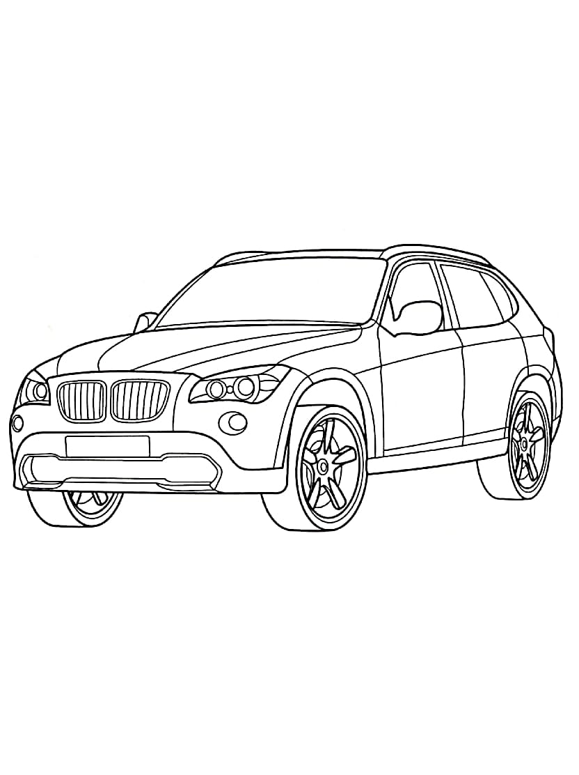 Coloriage Bmw De Course Pour Les Petits Adeptes De Vitesse