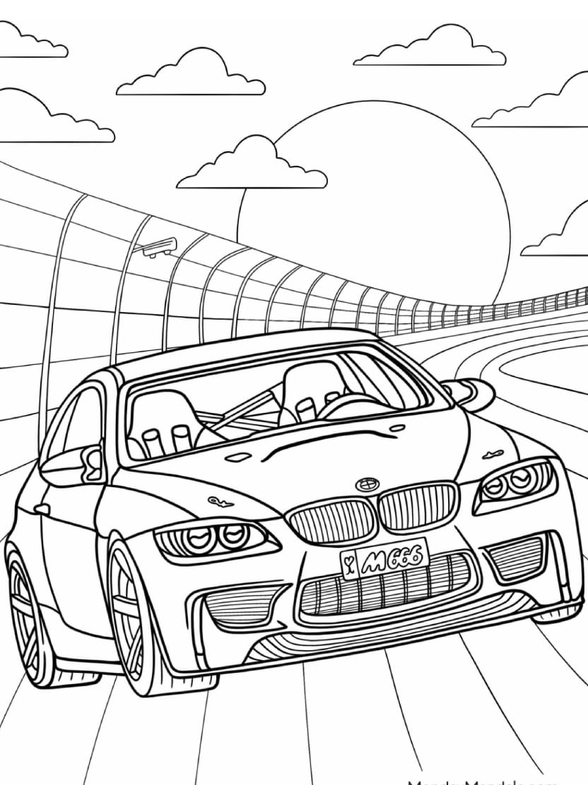 Coloriage Bmw De Luxe Pour Les Petits Fans De Voitures