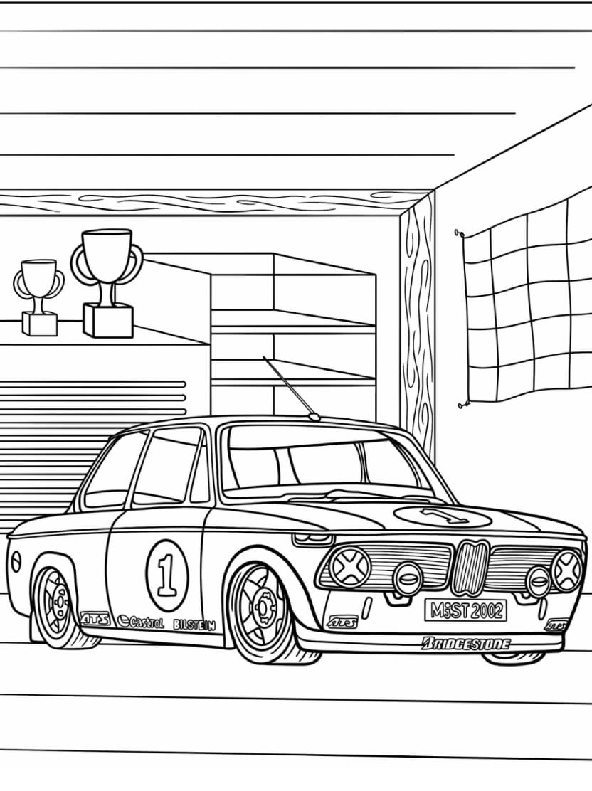 Coloriage Bmw Elegante Et Magnifique Pour Enfants