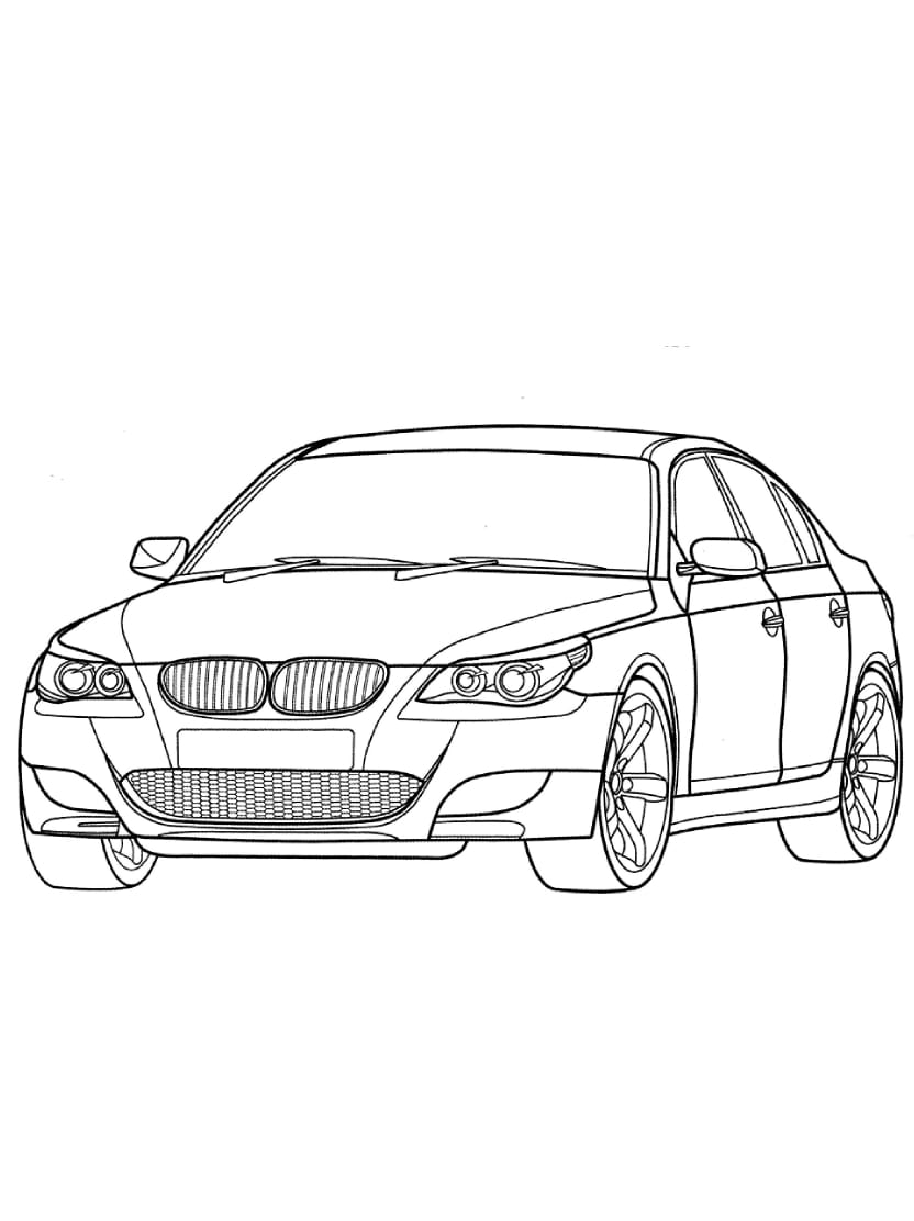 Coloriage Bmw Moderne Pour Une Activite Stimulative