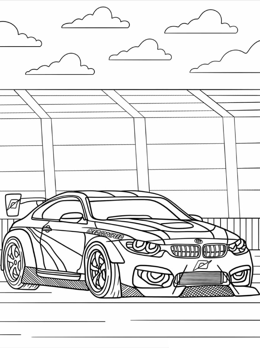 Coloriage Bmw Pour Explorer La Passion Des Bolides