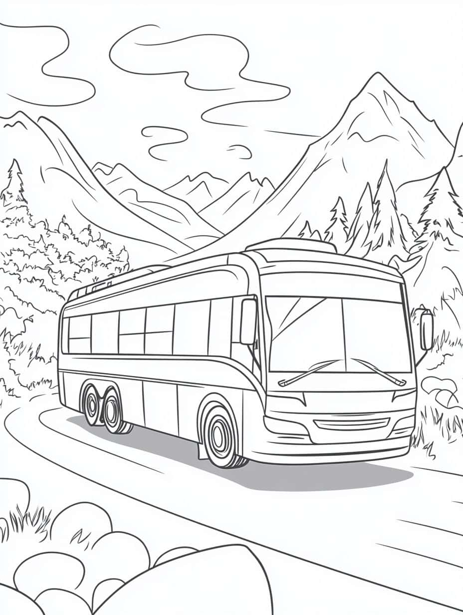 Coloriage Bus Pour Les Fans De Transports En Commun