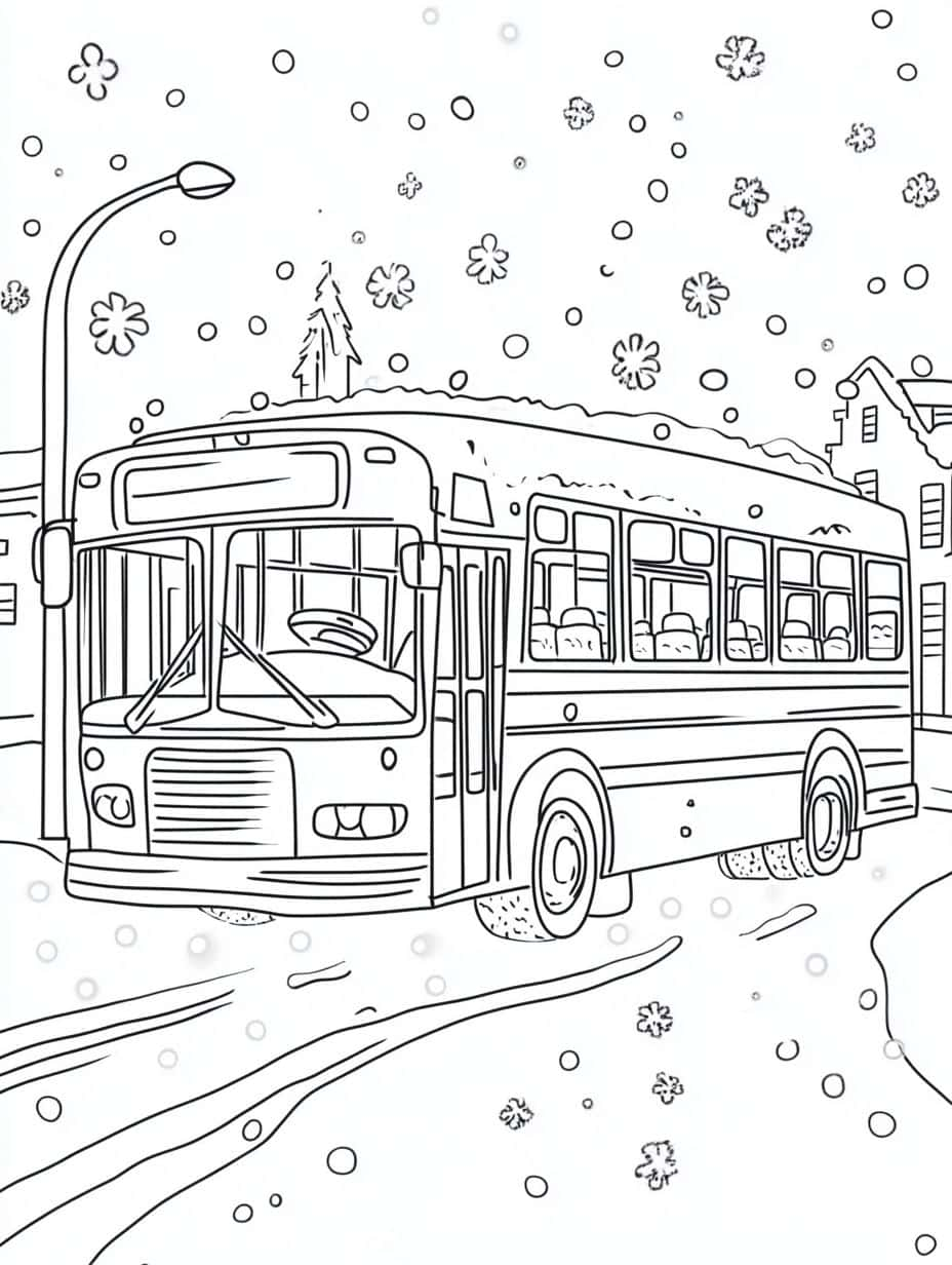 Coloriage Bus Pour Les Fans De Voyages Urbains