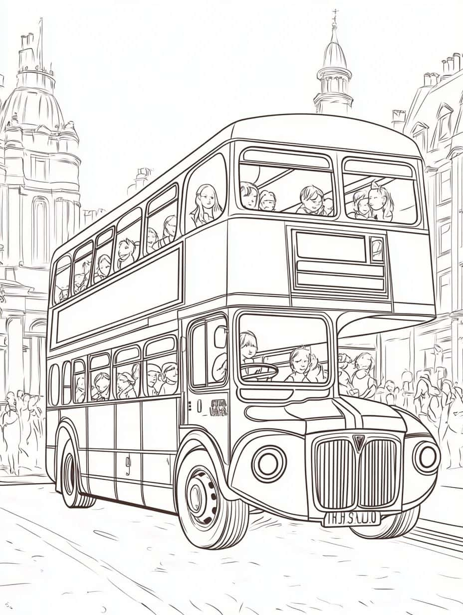 Coloriage Bus Un Bus Pour Les Petits Enfants