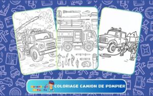 Coloriage Camion De Pompier