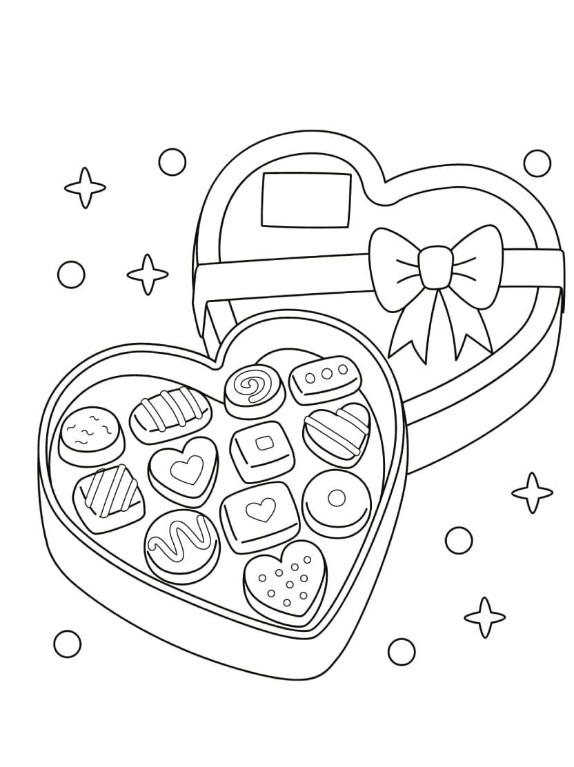 Coloriage Coeur Charmant Avec Des Dessins Adorables