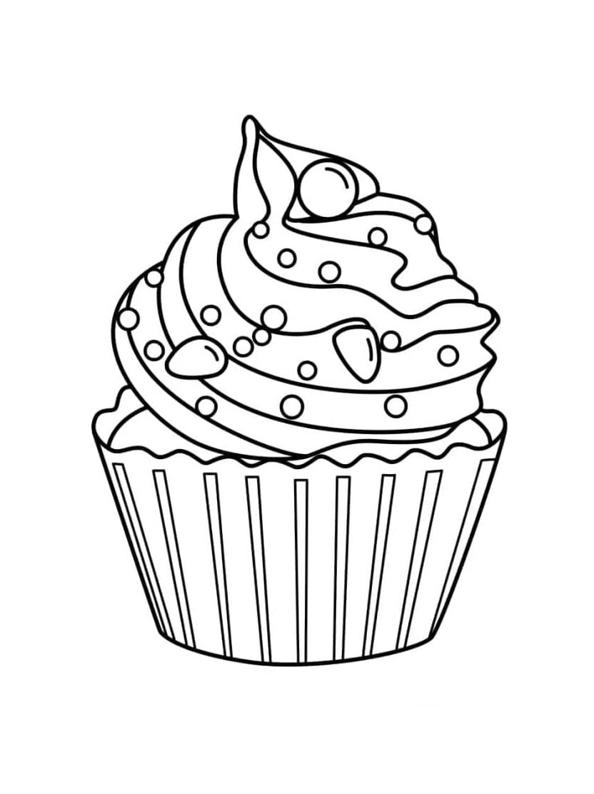 Coloriage Cupcake A Colorier Et A Partager