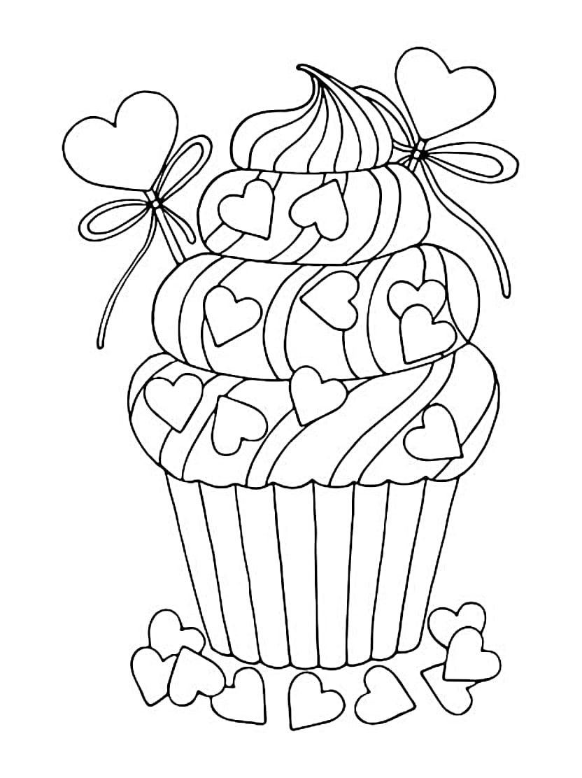 Coloriage Cupcake A Colorier Pour Faire Briller La Joie