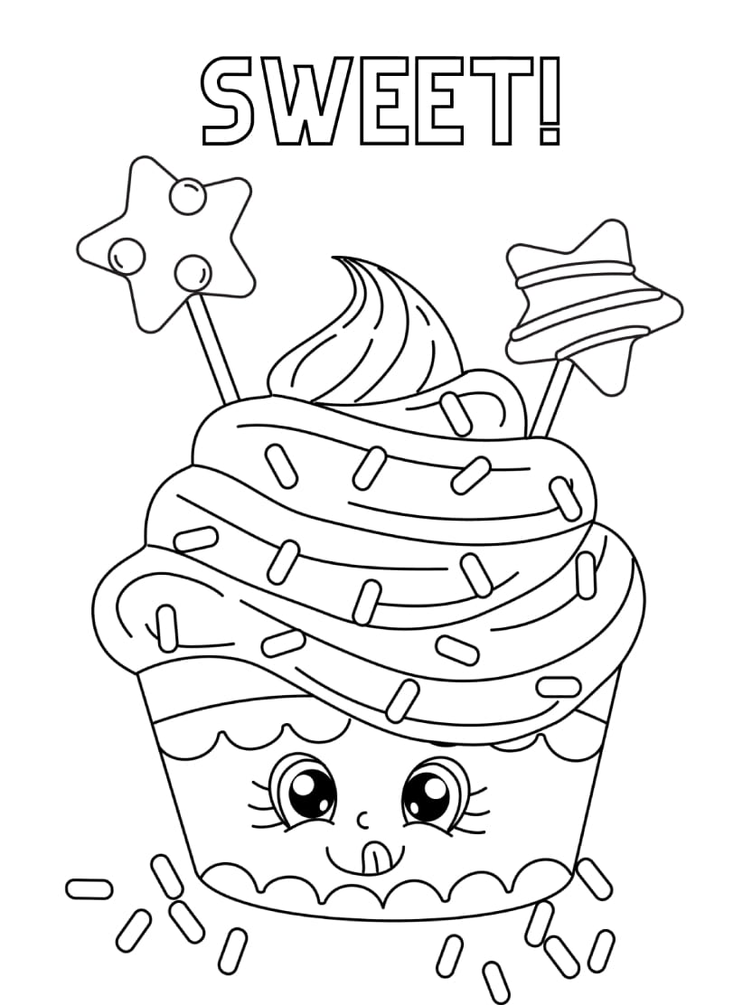 Coloriage Cupcake A Decorer Avec Creativite