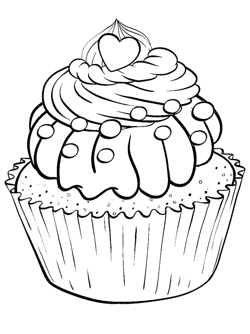 Coloriage Cupcake Parfait Pour Les Jeunes Createurs