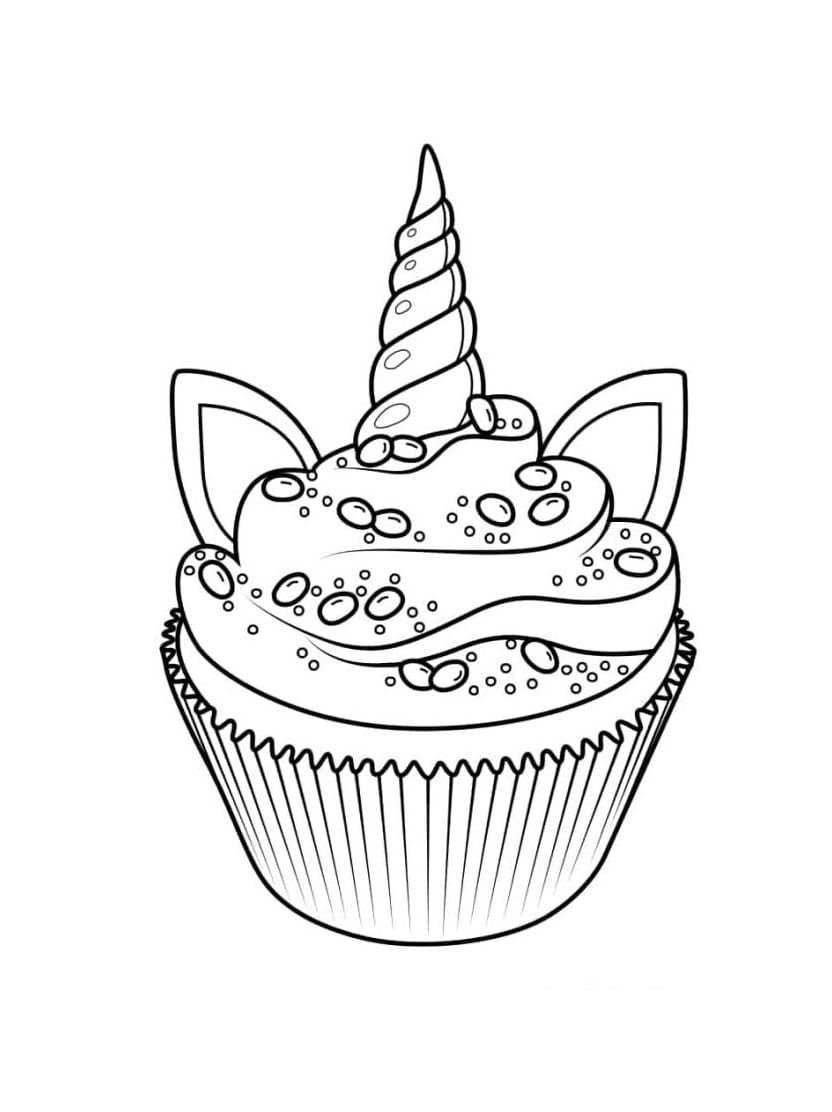 Coloriage Cupcake Pour Les Amateurs De Douceur