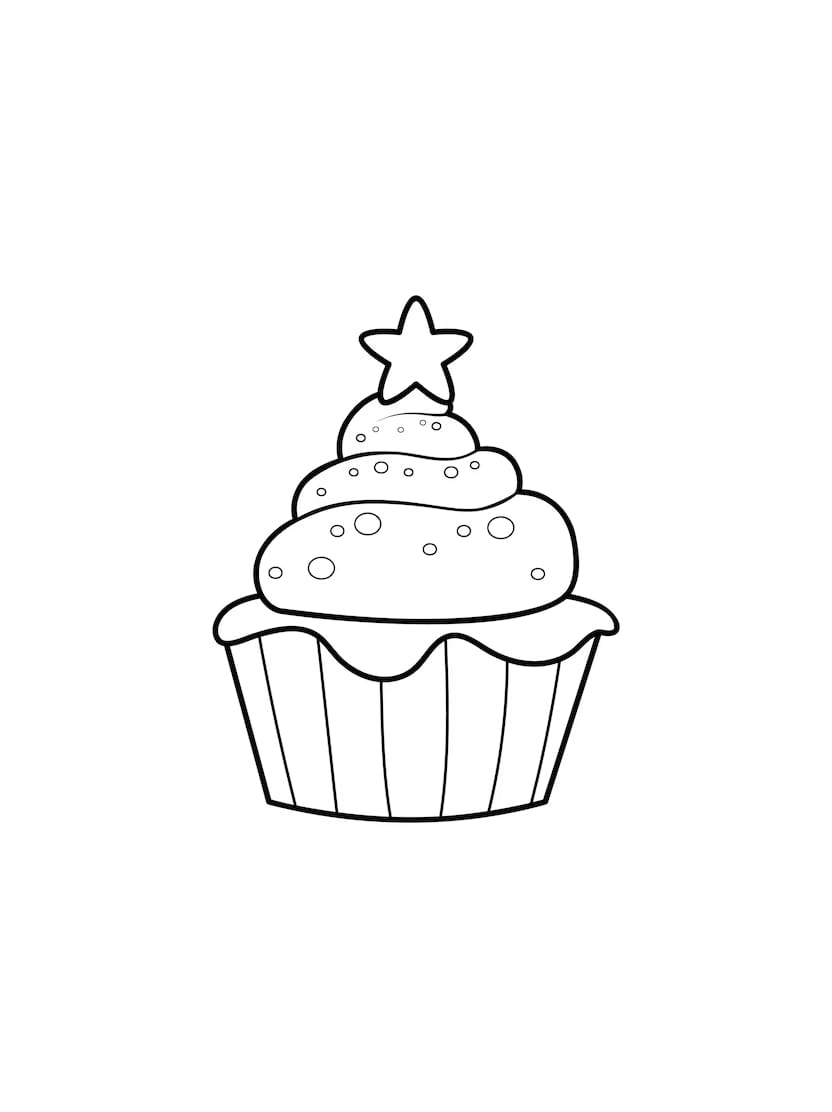 Coloriage Cupcake Pour Les Fans De Patisseries