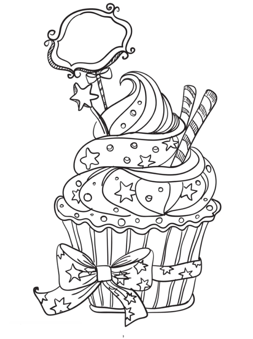 Coloriage Cupcake Pour Une Activite Fun Et Creative