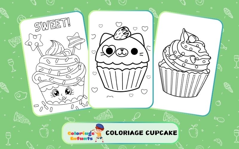 Coloriage Cupcake