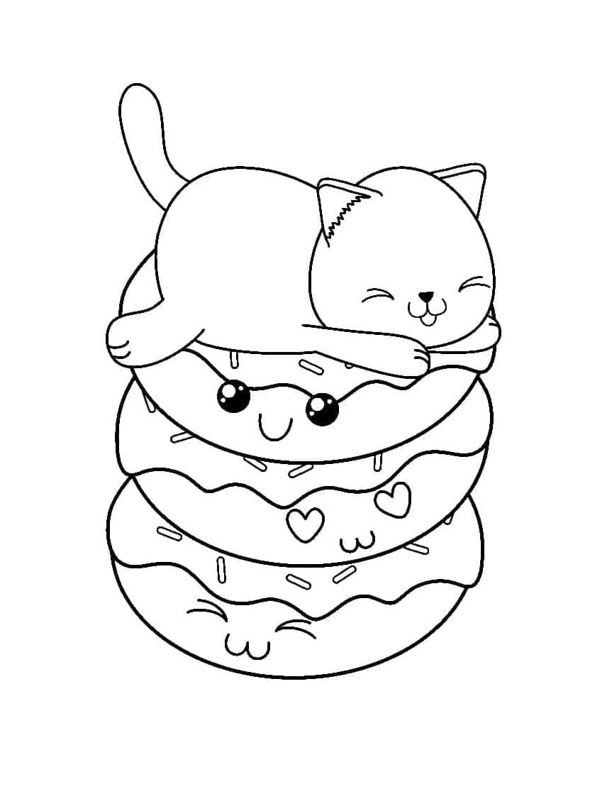 Coloriage Donuts Parfait Pour Les Apprentis Artistes