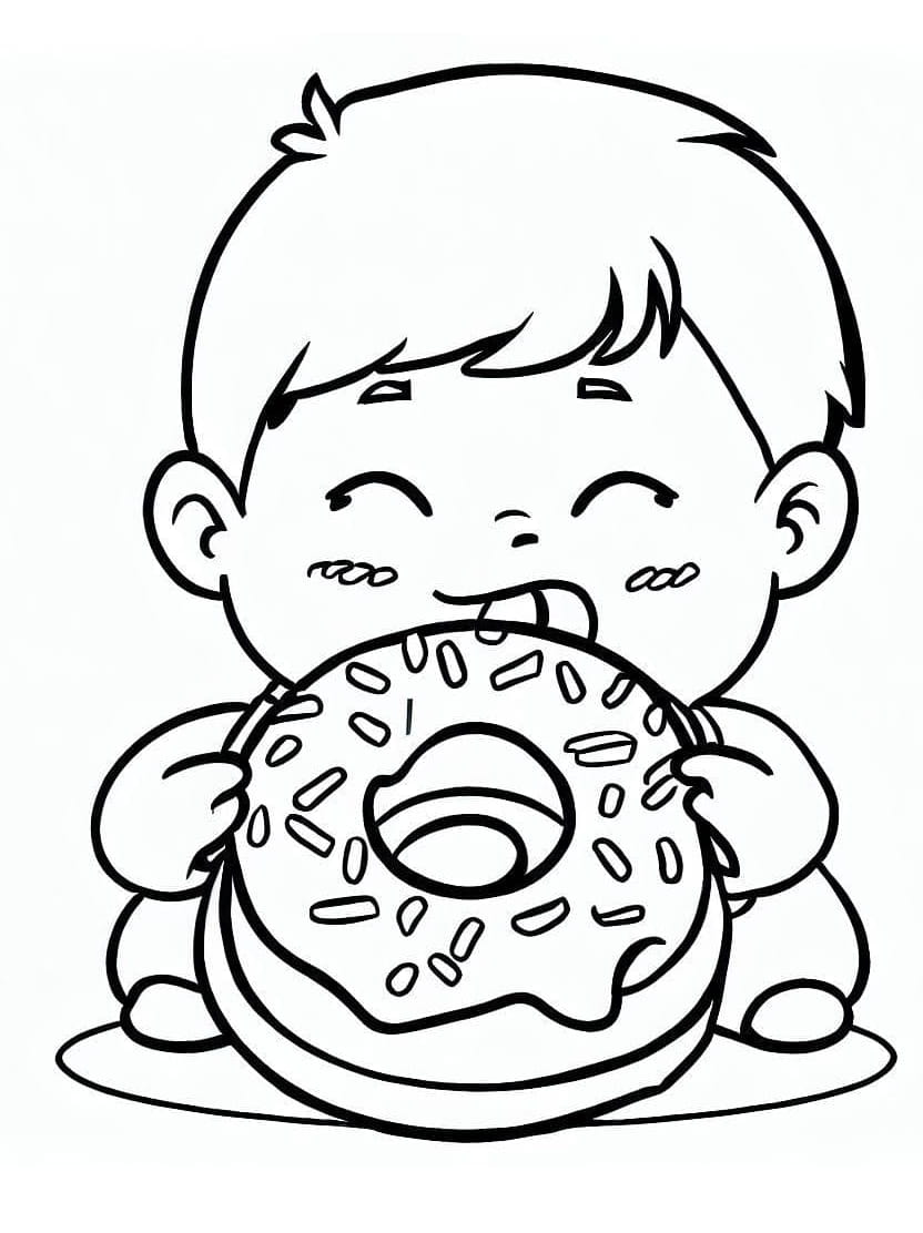 Coloriage Donuts Pour Une Activite Ludique Et Sucree