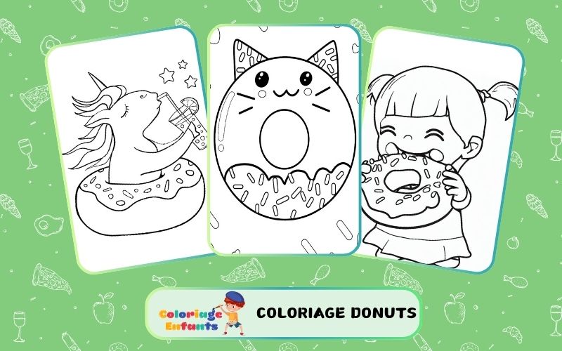 Coloriage Donuts