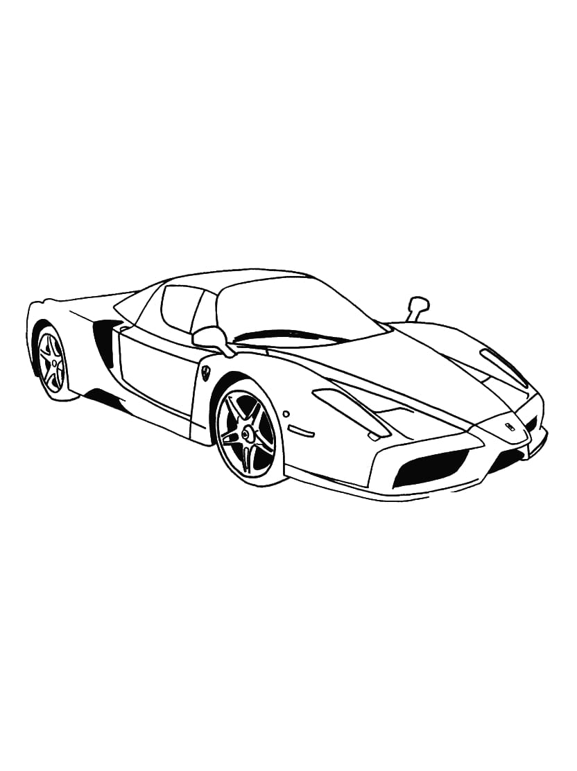 Coloriage Ferrari F Couleur Votre Voiture De Reve