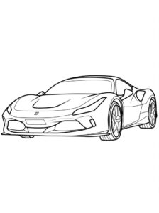 Ferrari F80 coloring and ultra-sporty design - Coloriageenfants.com