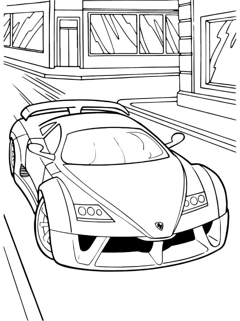 Coloriage Ferrari F Pour Les Fans De Vitesse