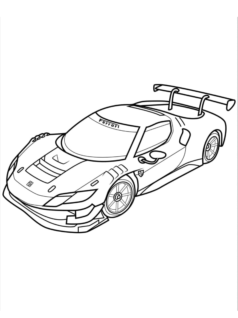 Coloriage Ferrari F Pour Les Fans De Voitures De Luxe