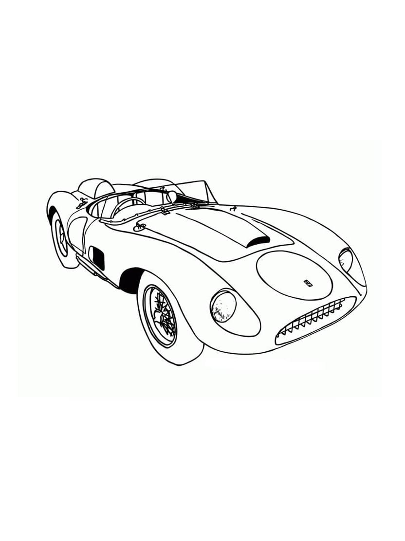 Coloriage Ferrari F Une Voiture De Sport A Personnaliser