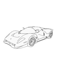 Ferrari F80 coloring and ultra-sporty design - Coloriageenfants.com