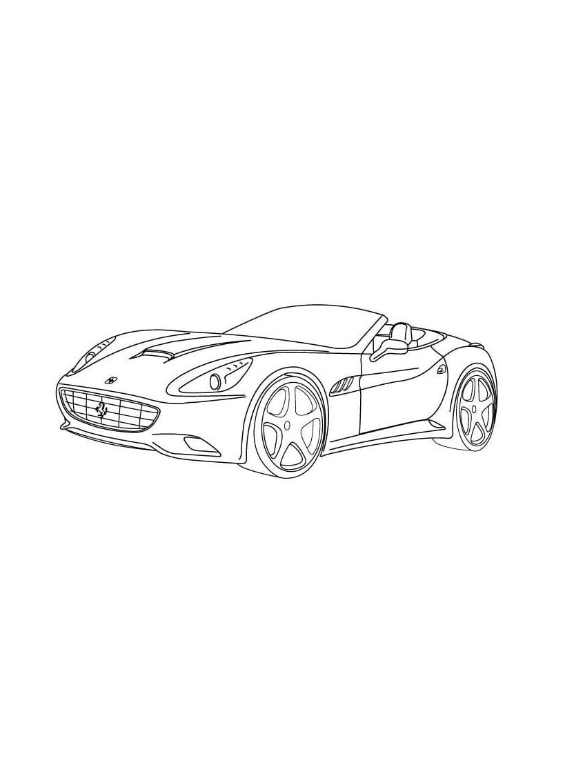 Coloriage Ferrari F Voiture De Sport Pour Petits Pilotes