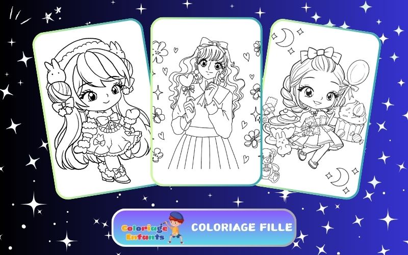 Coloriage Fille