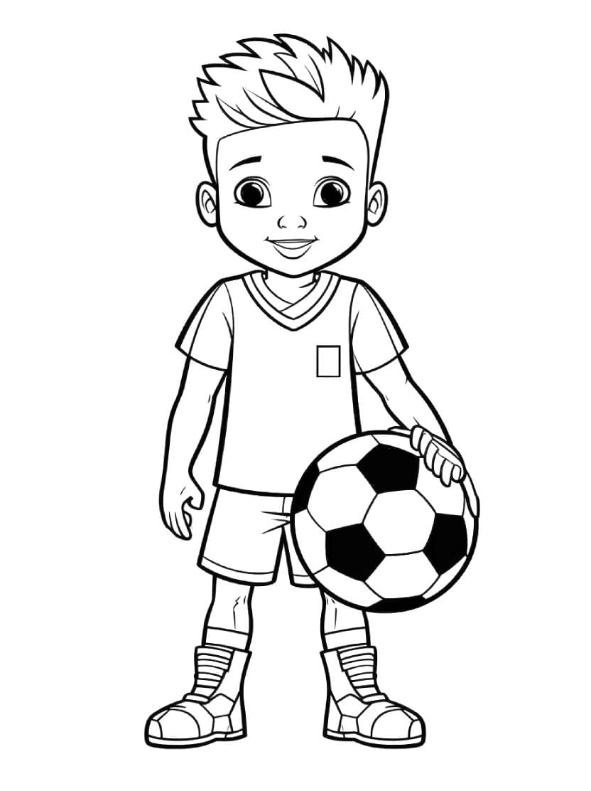 Coloriage Football Avec Des Scenes De Match Excitant