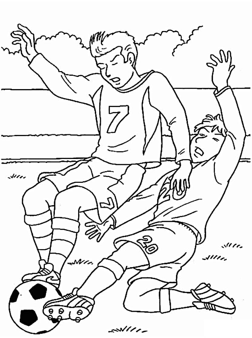 Coloriage Football Pour Les Fans De Joueurs Legendaires