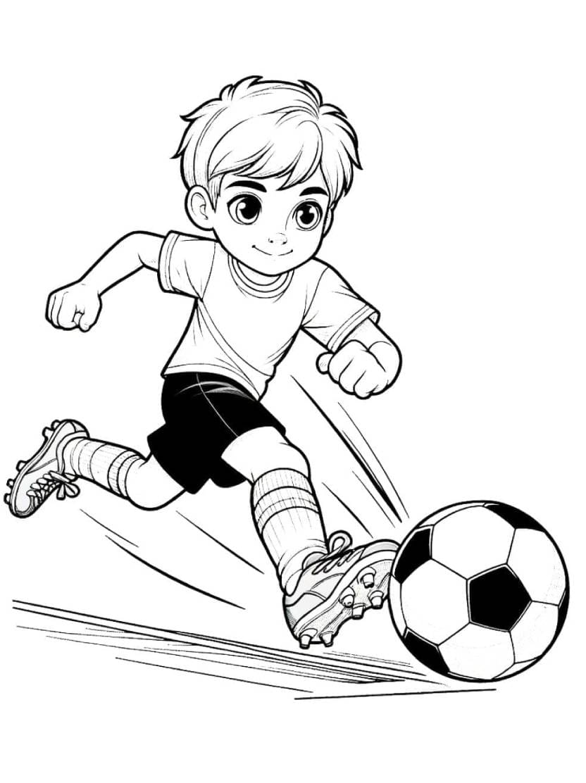 Coloriage Football Pour Stimuler La Creativite Et L Energie