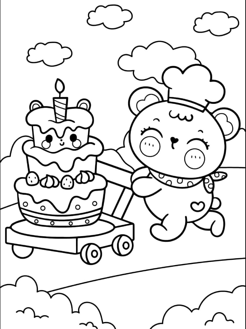 Coloriage Gateau Anniversaire Pour Inspirer La Joie