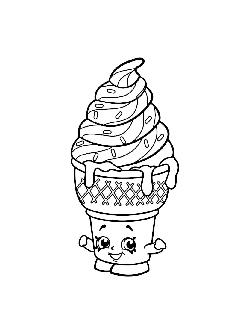 Coloriage Glace Pour Les Fans De Dessins Gourmands