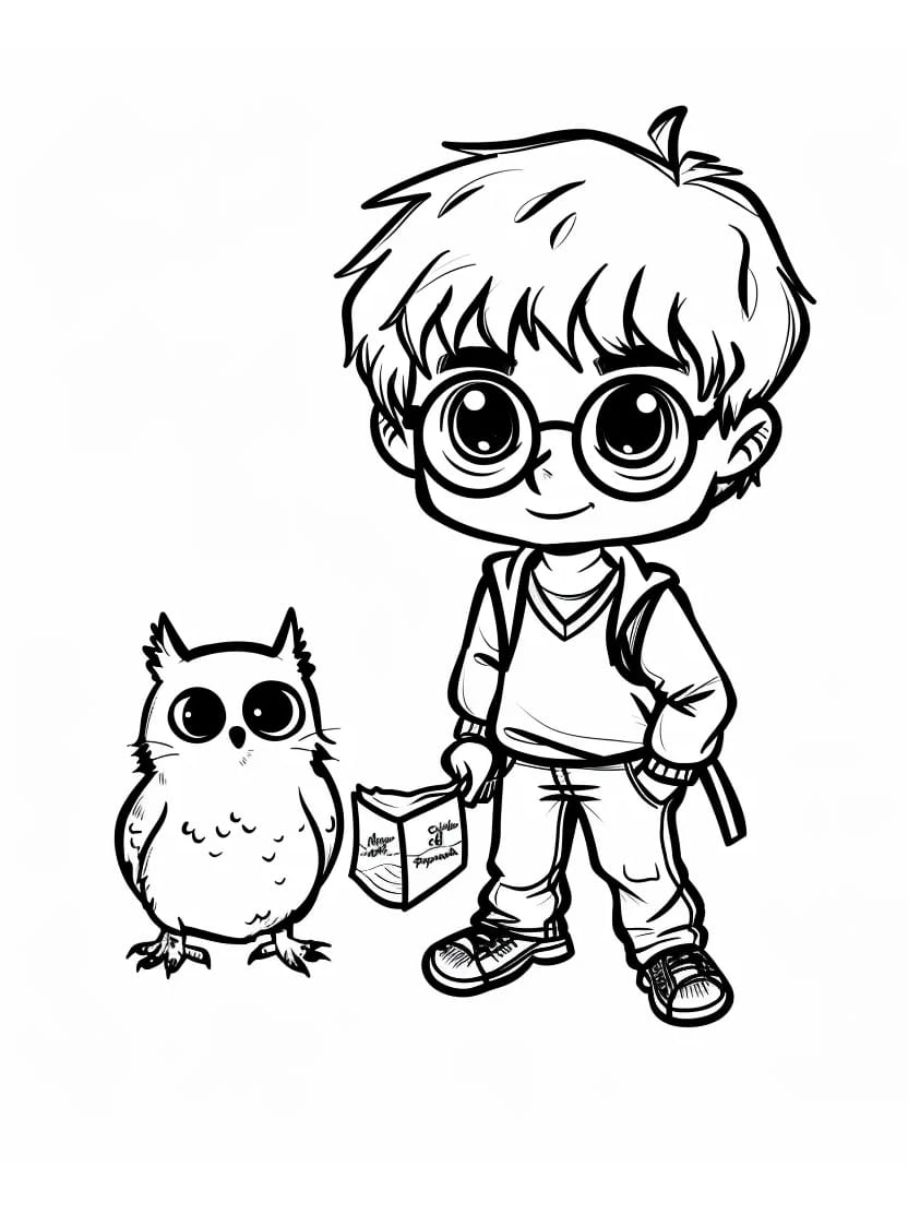 Coloriage Harry Potter Aventure Sorcier Et Magique