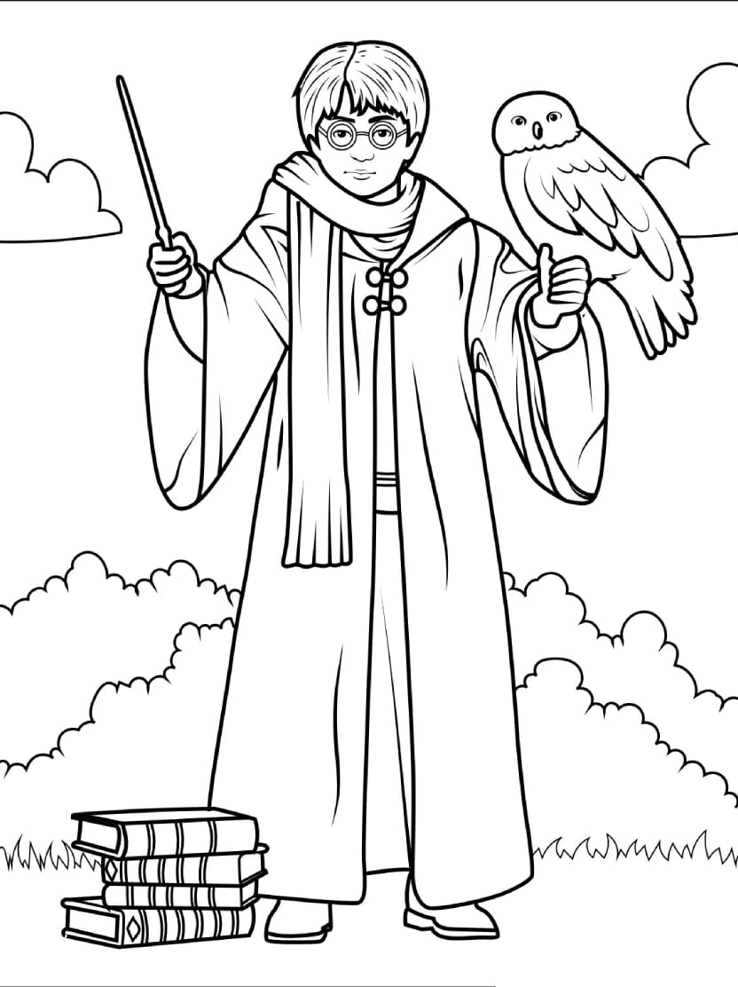 Coloriage Harry Potter Pour Inspirer La Magie Enfantine