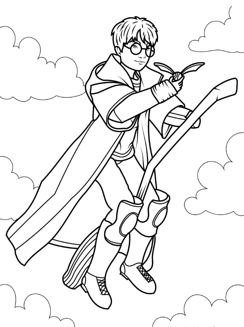 Coloriage Harry Potter Univers Magique Plein De Couleurs