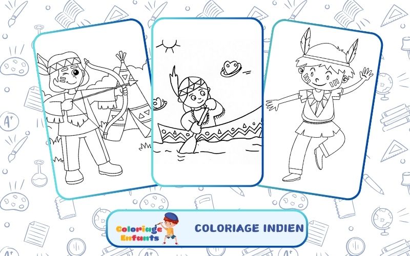 Coloriage Indien