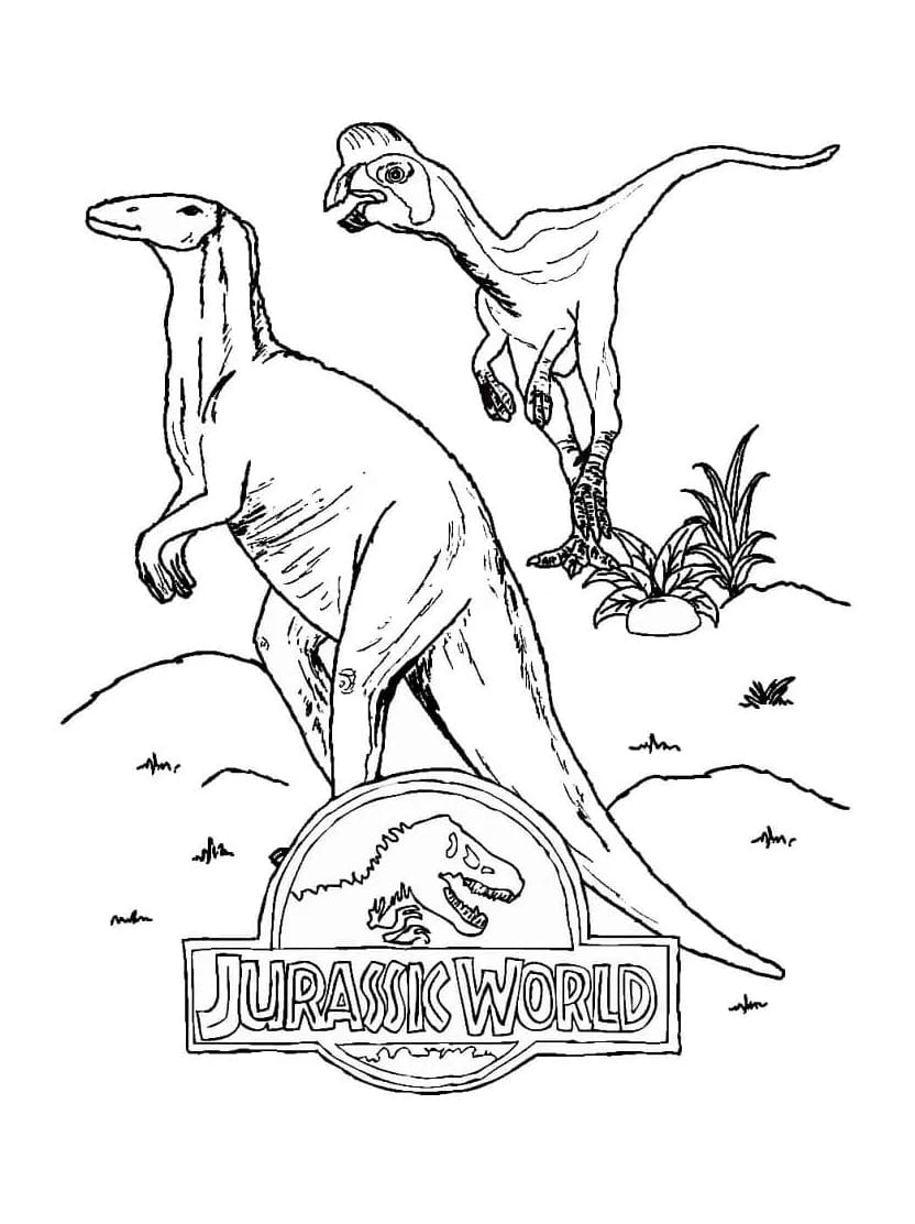 Coloriage Jurassic World Dinosaures Impressionnants A Colorier