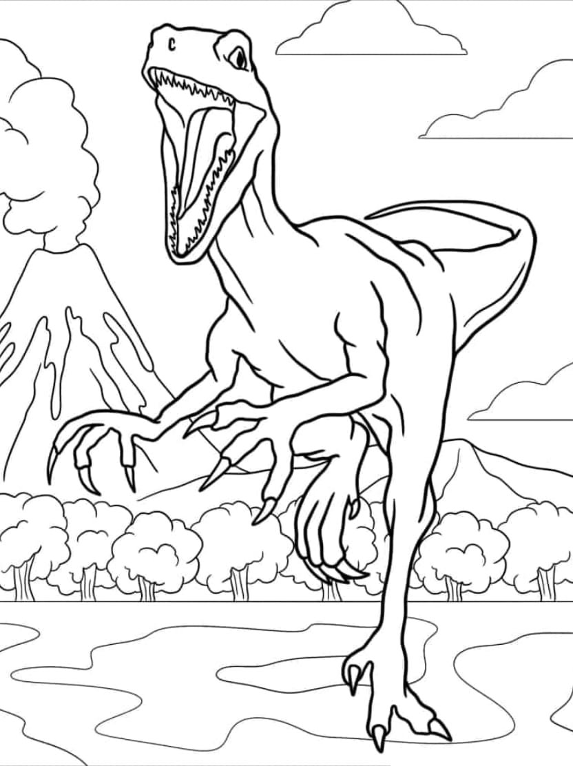 Coloriage Jurassic World Exploration D Un Monde Disparu