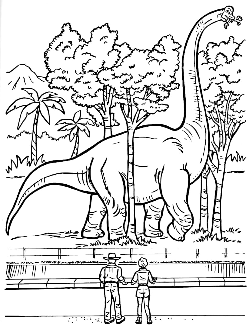 Coloriage Jurassic World Imaginez Votre Safari Dinosaures