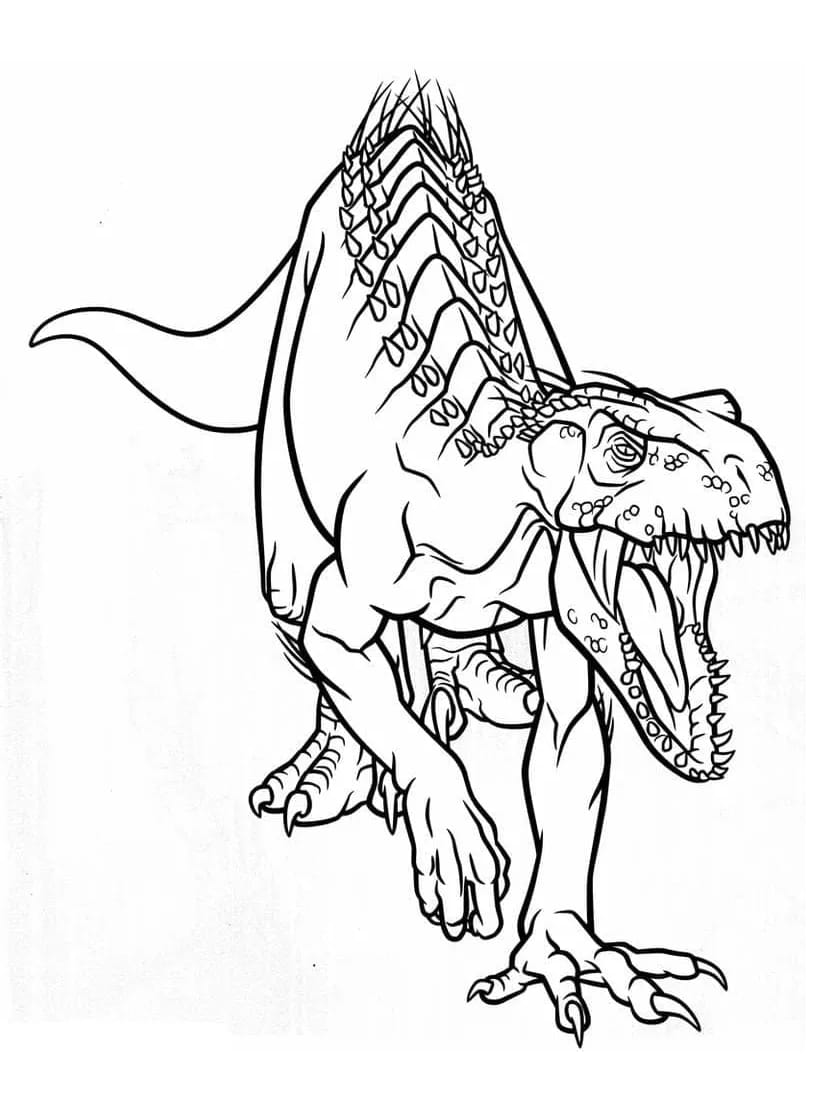 Coloriage Jurassic World Safari Dans Le Pays Des Dinosaures