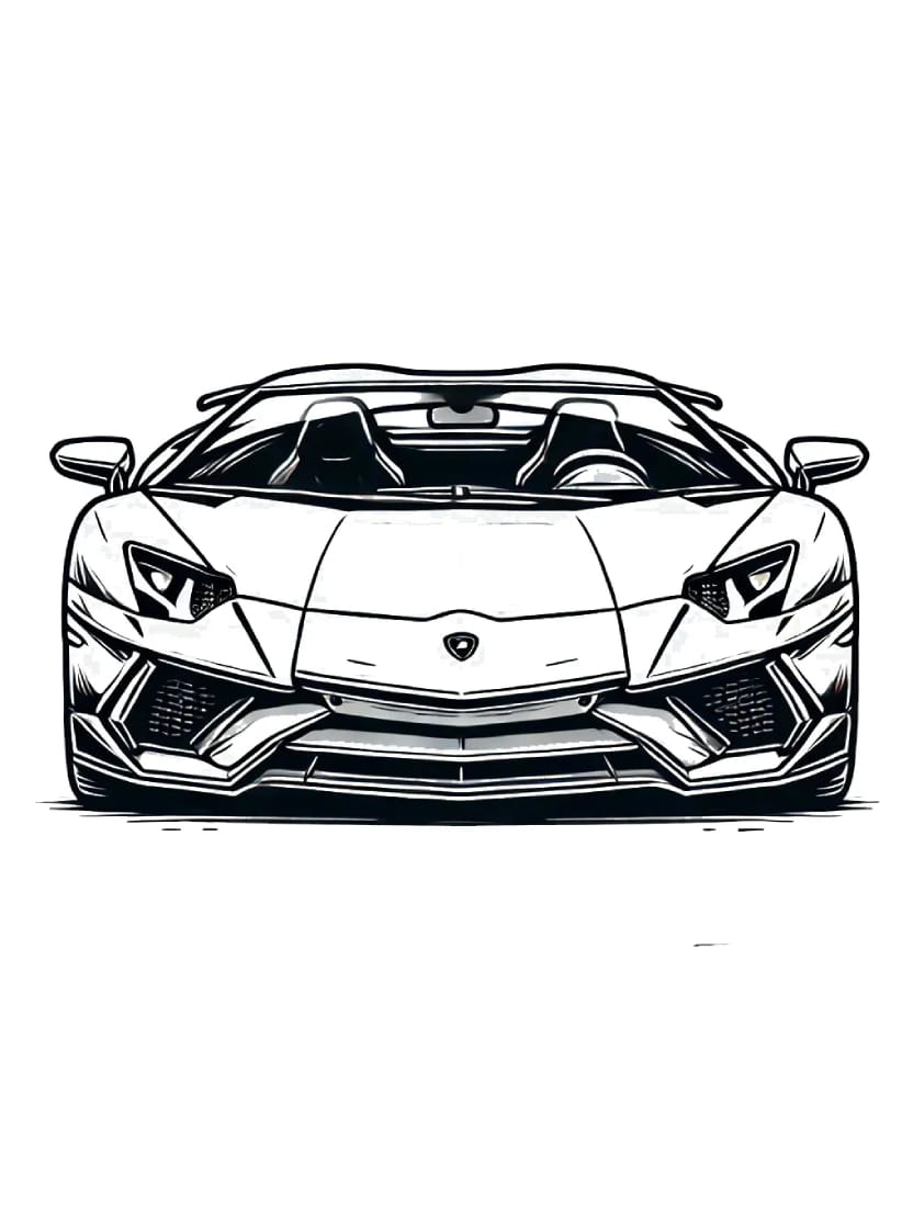 Coloriage Lamborghini Couleur Votre Voiture De Reve